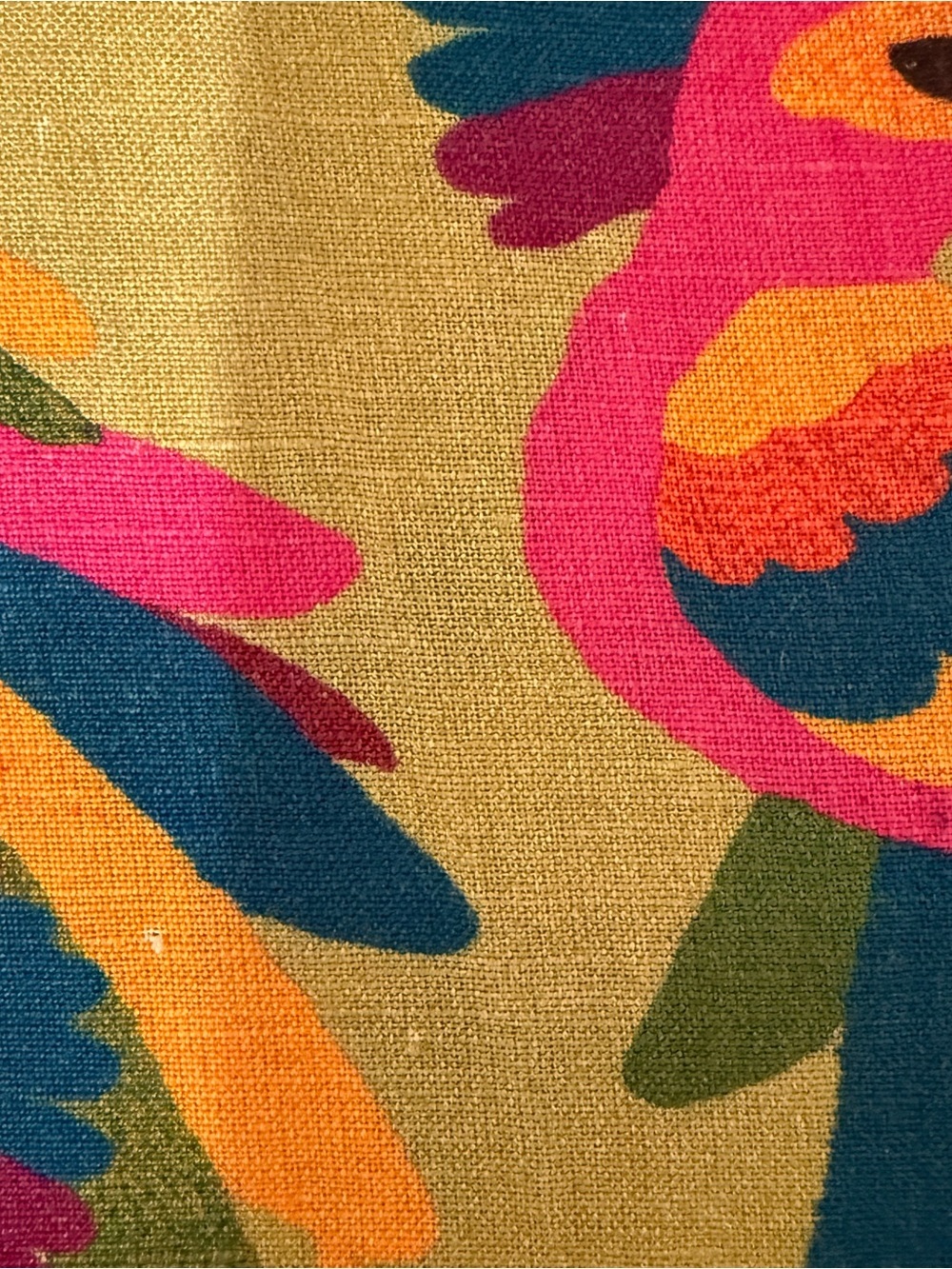 🦋 FARM Rio x Anthropologie| Parrot Print Linen Blend Button Down Shirt XXS - Picture 10 of 10